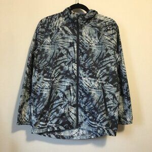 L.L. Bean Tie Dye Blue and White Outdoor Coat